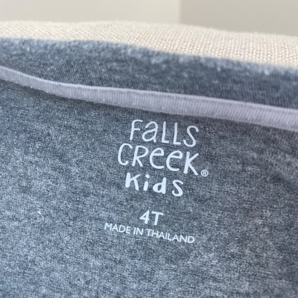 Falls Creek Kids Long Sleeve Animal Character Grey Shirt Boys Size 4T - Picture 3 of 3